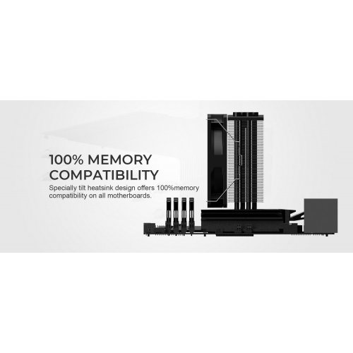 Кулер ID-Cooling SE-214-XT (SE-214-XT BLACK) купити з перевіркою сумісності: огляд, характеристики, ціна у Києві, Львові, Вінниці, Хмельницькому, Івано-Франківську, Україні | інтернет-магазин TELEMART.UA фото