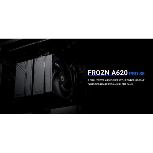 Кулер ID-Cooling FROZN A620 PRO SE (FROZN A620 PRO SE) купити з перевіркою сумісності: огляд, характеристики, ціна у Києві, Львові, Вінниці, Хмельницькому, Івано-Франківську, Україні | інтернет-магазин TELEMART.UA фото