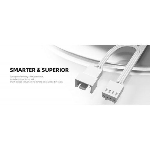 Продать Кулер для корпуса ID-Cooling XF 120 (XF-120-W) White по Trade-In интернет-магазине Телемарт - Киев, Днепр, Украина фото