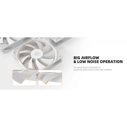 Продать Кулер для корпуса ID-Cooling XF 120 (XF-120-W) White по Trade-In интернет-магазине Телемарт - Киев, Днепр, Украина фото