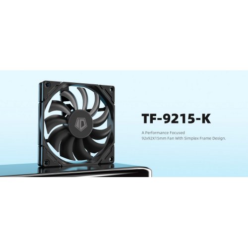 Купить Кулер для корпуса ID-Cooling TF 9215 (TF-9215-K) Black с проверкой совместимости: обзор, характеристики, цена в Киеве, Днепре, Одессе, Харькове, Украине | интернет-магазин TELEMART.UA фото