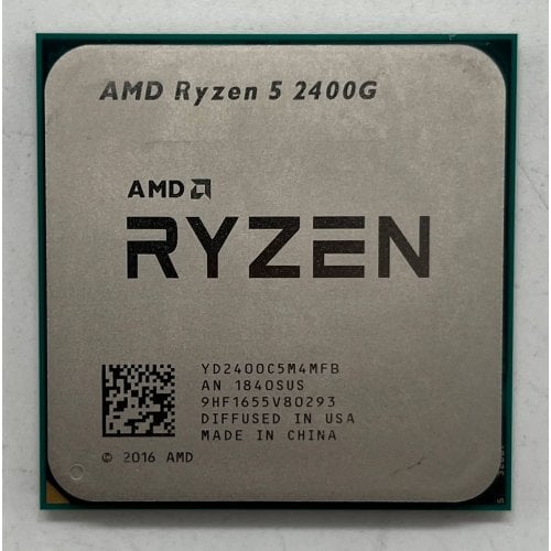 Купить Процессор AMD Ryzen 5 2400G 3.6(3.9)GHz 4MB sAM4 Tray (YD2400C5M4MFB) (Восстановлено продавцом, 709423) с проверкой совместимости: обзор, характеристики, цена в Киеве, Днепре, Одессе, Харькове, Украине | интернет-магазин TELEMART.UA фото