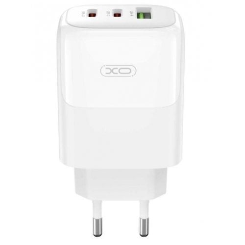 Купить Сетевое зарядное устройство XO L139 GaN USB Type-A + 2 x USB Type-C 65W with cable Type-C-Type-C White - цена в Харькове, Киеве, Днепре, Одессе
в интернет-магазине Telemart фото