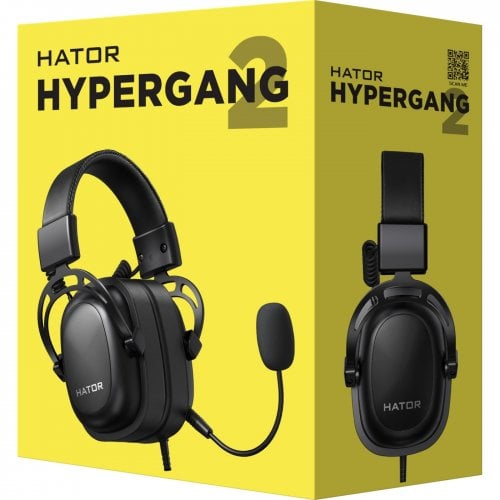 Купить Уценка наушники HATOR Hypergang 2 (HTA-910) Black (вскрите пакування, 709464) - цена в Харькове, Киеве, Днепре, Одессе
в интернет-магазине Telemart фото