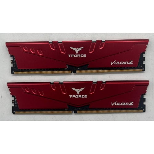 Купить Озу Team DDR4 16GB (2x8GB) 3200Mhz T-Force Vulcan Z Red (TLZRD416G3200HC16CDC01) (Восстановлено продавцом, 709798) с проверкой совместимости: обзор, характеристики, цена в Киеве, Днепре, Одессе, Харькове, Украине | интернет-магазин TELEMART.UA фото