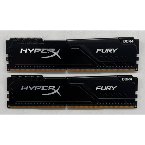 Купить Озу HyperX DDR4 16GB (2x8GB) 3200Mhz Fury Black (HX432C16FB3K2/16) (Восстановлено продавцом, 709819) с проверкой совместимости: обзор, характеристики, цена в Киеве, Днепре, Одессе, Харькове, Украине | интернет-магазин TELEMART.UA фото