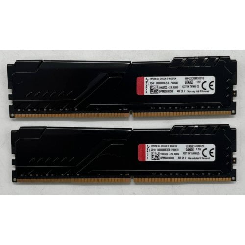 Купить Озу HyperX DDR4 16GB (2x8GB) 3200Mhz Fury Black (HX432C16FB3K2/16) (Восстановлено продавцом, 709819) с проверкой совместимости: обзор, характеристики, цена в Киеве, Днепре, Одессе, Харькове, Украине | интернет-магазин TELEMART.UA фото