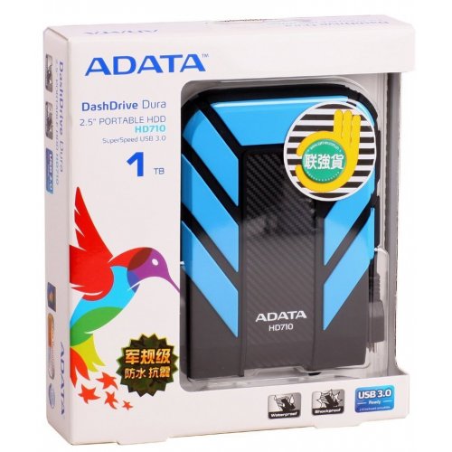 Купить Внешний HDD ADATA HD710 1TB (AHD710-1TU3-CBL) Blue - цена в Харькове, Киеве, Днепре, Одессе
в интернет-магазине Telemart фото