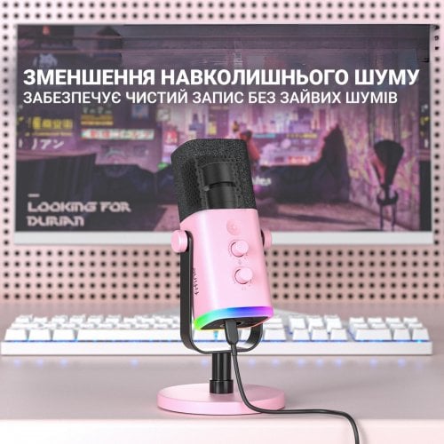 Купить Микрофон Fifine TAM8 Pink - цена в Харькове, Киеве, Днепре, Одессе
в интернет-магазине Telemart фото