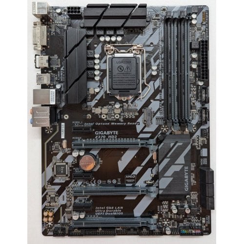 Материнська плата Gigabyte Z370 HD3 (s1151, Intel Z370) (Відновлено продавцем, 710498) купити з перевіркою сумісності: огляд, характеристики, ціна у Києві, Львові, Вінниці, Хмельницькому, Івано-Франківську, Україні | інтернет-магазин TELEMART.UA фото