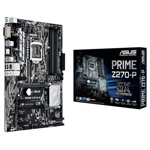 Купить Материнская плата Asus PRIME Z270-P (s1151, Intel Z270) (Восстановлено продавцом, 710532) с проверкой совместимости: обзор, характеристики, цена в Киеве, Днепре, Одессе, Харькове, Украине | интернет-магазин TELEMART.UA фото