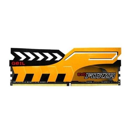 Фото ОЗП Geil DDR4 8GB (2x4GB) 2400Mhz EVO Forza Racing Yellow (GFY48GB2400C16DC)
