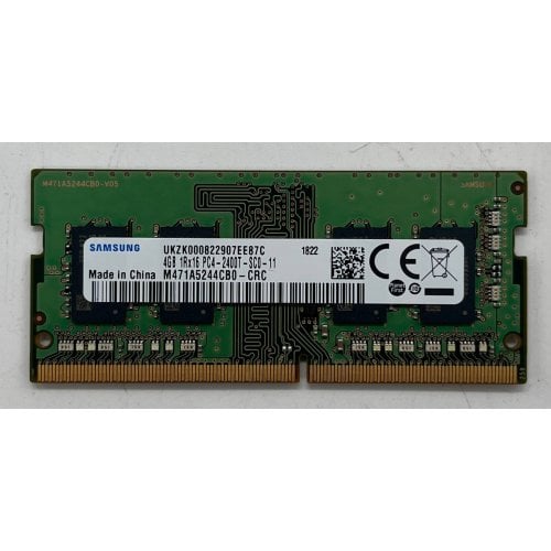 Купить Озу Samsung SODIMM DDR4 4GB 2400Mhz (M471A5244CB0-CRC) (Восстановлено продавцом, 710856) с проверкой совместимости: обзор, характеристики, цена в Киеве, Днепре, Одессе, Харькове, Украине | интернет-магазин TELEMART.UA фото