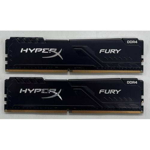 Озп HyperX DDR4 16GB (2x8GB) 3200Mhz Fury Black (HX432C16FB3K2/16) (Відновлено продавцем, 710886) купити з перевіркою сумісності: огляд, характеристики, ціна у Києві, Львові, Вінниці, Хмельницькому, Івано-Франківську, Україні | інтернет-магазин TELEMART.UA фото