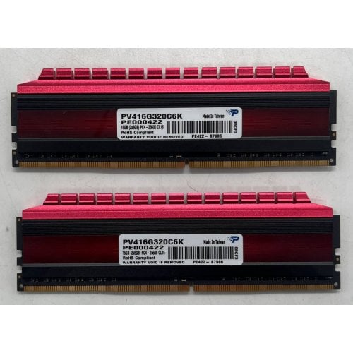 Купить Озу Patriot DDR4 16GB (2x8GB) 3200Mhz Viper 4 Series (PV416G320C6K) (Восстановлено продавцом, 710958) с проверкой совместимости: обзор, характеристики, цена в Киеве, Днепре, Одессе, Харькове, Украине | интернет-магазин TELEMART.UA фото