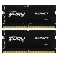 Уценка озу Kingston SODIMM DDR5 32GB (2x16GB) 6000Mhz FURY Impact Black (KF560S38IBK2-32) (вскрите пакування, 711201)