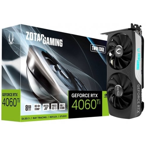 Купить Видеокарта Zotac GeForce RTX 4060 Ti Gaming Twin Edge 8192MB (ZT-D40610E-10M) (Восстановлено продавцом, 711203) с проверкой совместимости: обзор, характеристики, цена в Киеве, Днепре, Одессе, Харькове, Украине | интернет-магазин TELEMART.UA фото