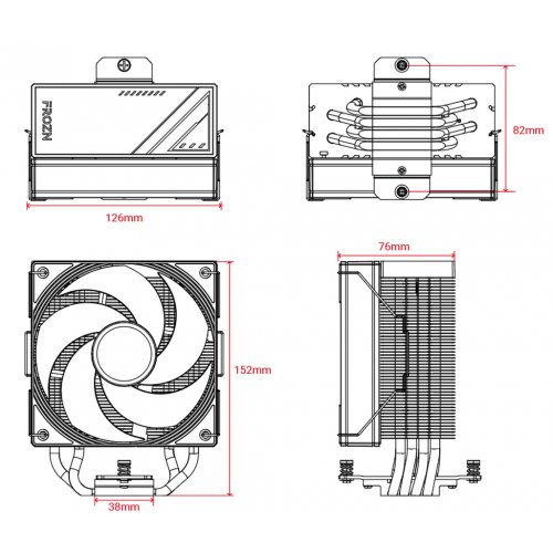 Купить Кулер ID-Cooling FROZN A410 SE ARGB (FROZN A410 SE ARGB) с проверкой совместимости: обзор, характеристики, цена в Киеве, Днепре, Одессе, Харькове, Украине | интернет-магазин TELEMART.UA фото