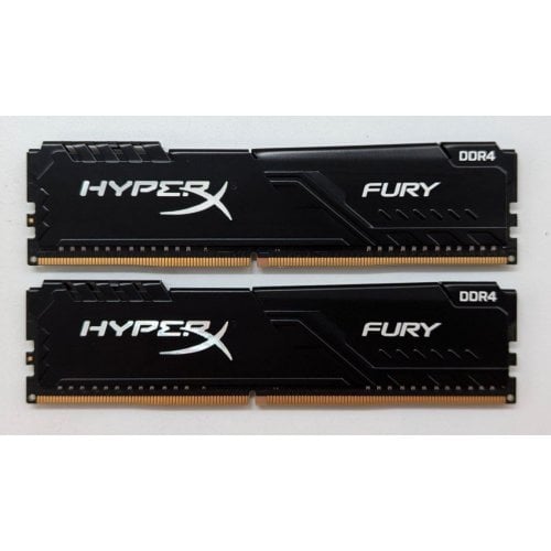 Купить Озу HyperX DDR4 16GB (2x8GB) 3200Mhz Fury Black (HX432C16FB3K2/16) (Восстановлено продавцом, 711425) с проверкой совместимости: обзор, характеристики, цена в Киеве, Днепре, Одессе, Харькове, Украине | интернет-магазин TELEMART.UA фото