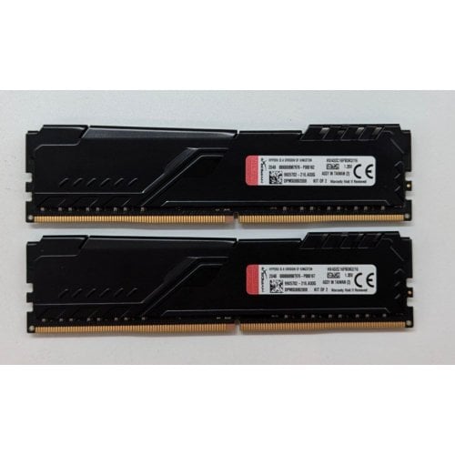 Купить Озу HyperX DDR4 16GB (2x8GB) 3200Mhz Fury Black (HX432C16FB3K2/16) (Восстановлено продавцом, 711425) с проверкой совместимости: обзор, характеристики, цена в Киеве, Днепре, Одессе, Харькове, Украине | интернет-магазин TELEMART.UA фото