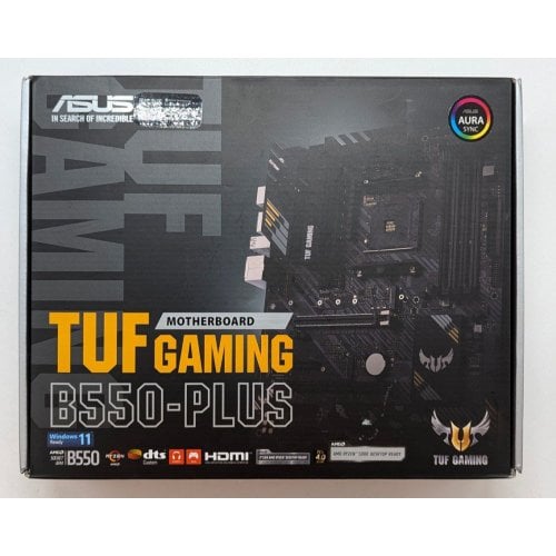 Материнська плата Asus TUF GAMING B550-PLUS (sAM4, AMD B550) (Відновлено продавцем, 711635) купити з перевіркою сумісності: огляд, характеристики, ціна у Києві, Львові, Вінниці, Хмельницькому, Івано-Франківську, Україні | інтернет-магазин TELEMART.UA фото