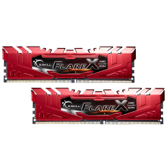 Озу G.Skill DDR4 16GB (2x8GB) 2400Mhz Flare X Red for AMD (F4-2400C15D-16GFXR) (Восстановлено продавцом, 711656)