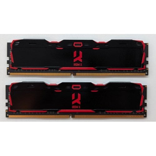 Купить Озу GoodRAM DDR4 16GB (2x8GB) 3200Mhz Iridium X Black (IR-X3200D464L16SA/16GDC) (Восстановлено продавцом, 711661) с проверкой совместимости: обзор, характеристики, цена в Киеве, Днепре, Одессе, Харькове, Украине | интернет-магазин TELEMART.UA фото