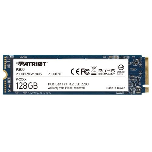 Купить Ssd-диск Patriot P300 128GB M.2 (2280 PCI-E) NVMe x4 (P300P128GM28) (Восстановлено продавцом, 711738) с проверкой совместимости: обзор, характеристики, цена в Киеве, Днепре, Одессе, Харькове, Украине | интернет-магазин TELEMART.UA фото