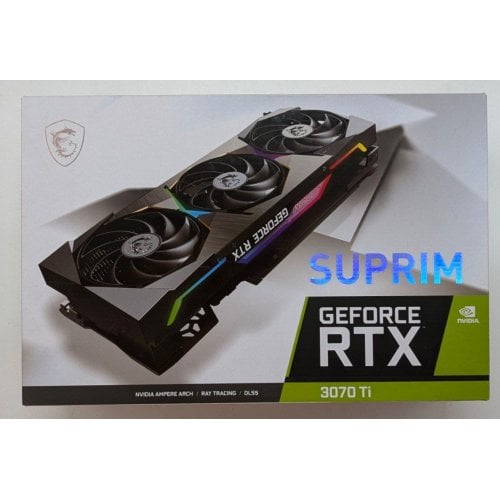 Купить Видеокарта MSI GeForce RTX 3070 Ti SUPRIM 8192MB (RTX 3070 Ti SUPRIM 8G) (Восстановлено продавцом, 711825) с проверкой совместимости: обзор, характеристики, цена в Киеве, Днепре, Одессе, Харькове, Украине | интернет-магазин TELEMART.UA фото