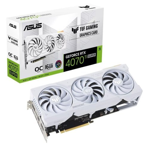 Купить Уценка видеокарта Asus TUF Gaming GeForce RTX 4070 Ti SUPER OC White 16384MB (TUF-RTX4070TIS-O16G-WHITE-GAMING) (Следы использования, 711888) с проверкой совместимости: обзор, характеристики, цена в Киеве, Днепре, Одессе, Харькове, Украине | интернет-магазин TELEMART.UA фото