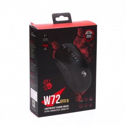 Купити Миша A4Tech Bloody W72 Ultra Black - ціна в Києві, Львові, Вінниці, Хмельницькому, Франківську, Україні | інтернет-магазин TELEMART.UA фото