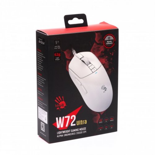 Купити Миша A4Tech Bloody W72 Ultra White - ціна в Києві, Львові, Вінниці, Хмельницькому, Франківську, Україні | інтернет-магазин TELEMART.UA фото