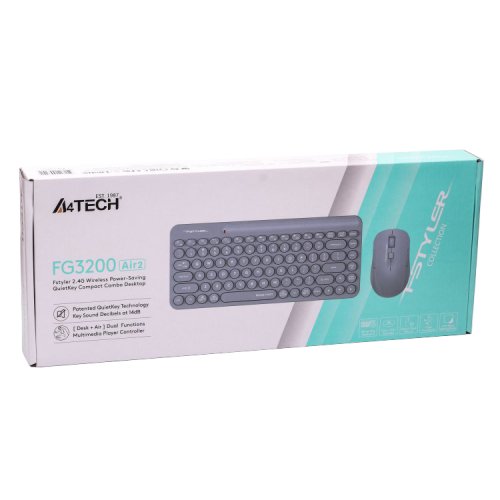 Купити Комплект A4Tech Fstyler FG3200 Air2 Blue - ціна в Києві, Львові, Вінниці, Хмельницькому, Франківську, Україні | інтернет-магазин TELEMART.UA фото