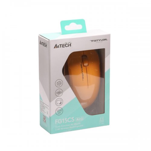 Купить Мышка A4Tech Fstyler FG15CS Air2 Yellow - цена в Харькове, Киеве, Днепре, Одессе
в интернет-магазине Telemart фото