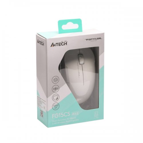 Купить Мышка A4Tech Fstyler FG15CS Air2 White - цена в Харькове, Киеве, Днепре, Одессе
в интернет-магазине Telemart фото