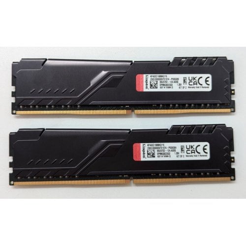 Купить Озу Kingston DDR4 16GB (2x8GB) 3200Mhz FURY Beast Black (KF432C16BBK2/16) (Восстановлено продавцом, 712168) с проверкой совместимости: обзор, характеристики, цена в Киеве, Днепре, Одессе, Харькове, Украине | интернет-магазин TELEMART.UA фото