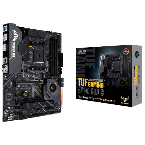 Материнська плата Asus TUF GAMING X570-PLUS (sAM4, AMD X570) (Відновлено продавцем, 712192) купити з перевіркою сумісності: огляд, характеристики, ціна у Києві, Львові, Вінниці, Хмельницькому, Івано-Франківську, Україні | інтернет-магазин TELEMART.UA фото