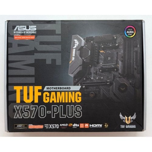 Материнська плата Asus TUF GAMING X570-PLUS (sAM4, AMD X570) (Відновлено продавцем, 712192) купити з перевіркою сумісності: огляд, характеристики, ціна у Києві, Львові, Вінниці, Хмельницькому, Івано-Франківську, Україні | інтернет-магазин TELEMART.UA фото