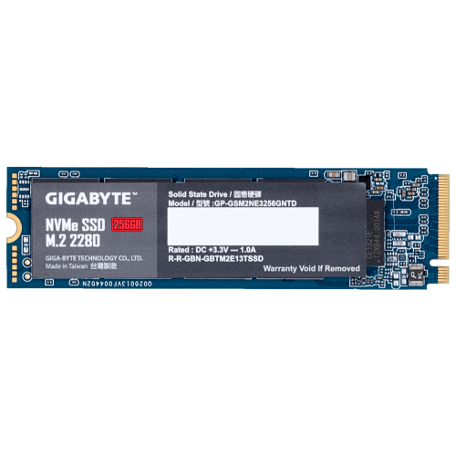 Купить Ssd-диск Gigabyte 256GB M.2 (2280 PCI-E) NVMe 1.3 (GP-GSM2NE3256GNTD) (Восстановлено продавцом, 712274) с проверкой совместимости: обзор, характеристики, цена в Киеве, Днепре, Одессе, Харькове, Украине | интернет-магазин TELEMART.UA фото