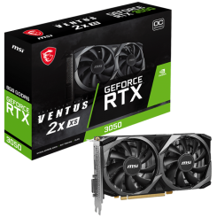 Відеокарта MSI GeForce RTX 3050 VENTUS 2X XS OC 8192MB (RTX 3050 VENTUS 2X XS 8G OC) (Відновлено продавцем, 712471)