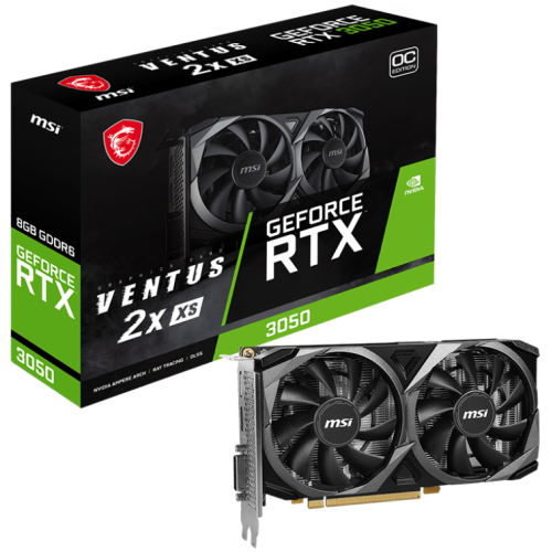 Відеокарта MSI GeForce RTX 3050 VENTUS 2X XS OC 8192MB (RTX 3050 VENTUS 2X XS 8G OC) (Відновлено продавцем, 712471) купити з перевіркою сумісності: огляд, характеристики, ціна у Києві, Львові, Вінниці, Хмельницькому, Івано-Франківську, Україні | інтернет-магазин TELEMART.UA фото