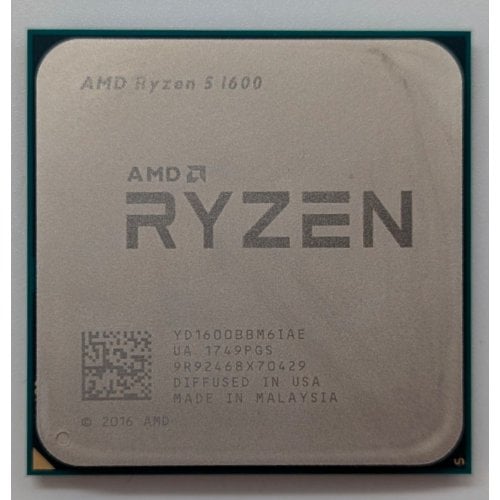 Купить Процессор AMD Ryzen 5 1600 3.2(3.6)GHz sAM4 Tray (YD1600BBAEMPK) (Восстановлено продавцом, 712489) с проверкой совместимости: обзор, характеристики, цена в Киеве, Днепре, Одессе, Харькове, Украине | интернет-магазин TELEMART.UA фото