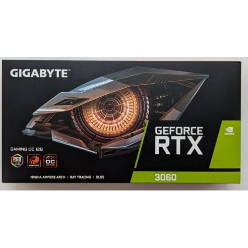 Відеокарта Gigabyte GeForce RTX 3060 Gaming OC 12288MB (GV-N3060GAMING OC-12GD 2.0) (Відновлено продавцем, 712721) купити з перевіркою сумісності: огляд, характеристики, ціна у Києві, Львові, Вінниці, Хмельницькому, Івано-Франківську, Україні | інтернет-магазин TELEMART.UA фото