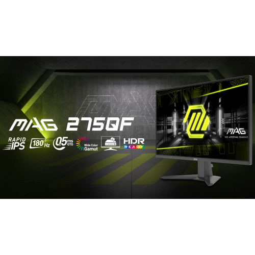 Купить Уценка монитор MSI 27" MAG 275QF Black (Повреждена упаковка, 712723) - цена в Харькове, Киеве, Днепре, Одессе
в интернет-магазине Telemart фото