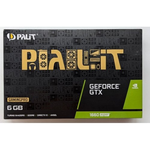 Відеокарта Palit GeForce GTX 1660 SUPER GamingPro 6144MB (NE6166S018J9-1160A-1) (Відновлено продавцем, 712736) купити з перевіркою сумісності: огляд, характеристики, ціна у Києві, Львові, Вінниці, Хмельницькому, Івано-Франківську, Україні | інтернет-магазин TELEMART.UA фото