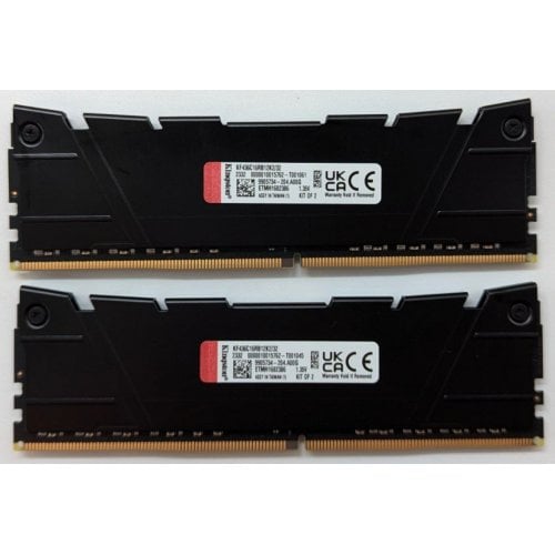 Купить Озу Kingston DDR4 32GB (2x16GB) 3600Mhz FURY Renegade Black (KF436C16RB12K2/32) (Восстановлено продавцом, 712773) с проверкой совместимости: обзор, характеристики, цена в Киеве, Днепре, Одессе, Харькове, Украине | интернет-магазин TELEMART.UA фото