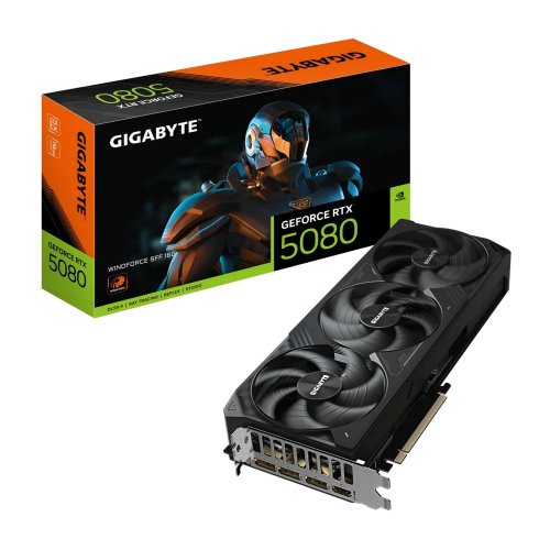 Продать Видеокарта Gigabyte GeForce RTX 5080 WINDFORCE SFF 16384MB (GV-N5080WF3-16GD) по Trade-In интернет-магазине Телемарт - Киев, Днепр, Украина фото