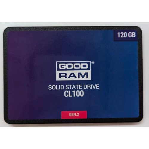 Ssd-диск GoodRAM CL100 Gen.2 3D NAND TLC 120GB 2.5" (SSDPR-CL100-120-G2) (Відновлено продавцем, 712923) купити з перевіркою сумісності: огляд, характеристики, ціна у Києві, Львові, Вінниці, Хмельницькому, Івано-Франківську, Україні | інтернет-магазин TELEMART.UA фото