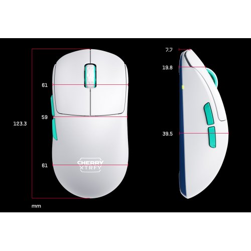 Купить Мышка Cherry Xtrfy M68 Wireless RGB (CX-M68W-WHITE) White - цена в Харькове, Киеве, Днепре, Одессе
в интернет-магазине Telemart фото