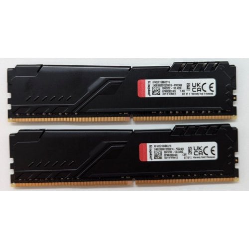 Купить Озу Kingston DDR4 16GB (2x8GB) 3200Mhz FURY Beast Black (KF432C16BBK2/16) (Восстановлено продавцом, 712987) с проверкой совместимости: обзор, характеристики, цена в Киеве, Днепре, Одессе, Харькове, Украине | интернет-магазин TELEMART.UA фото